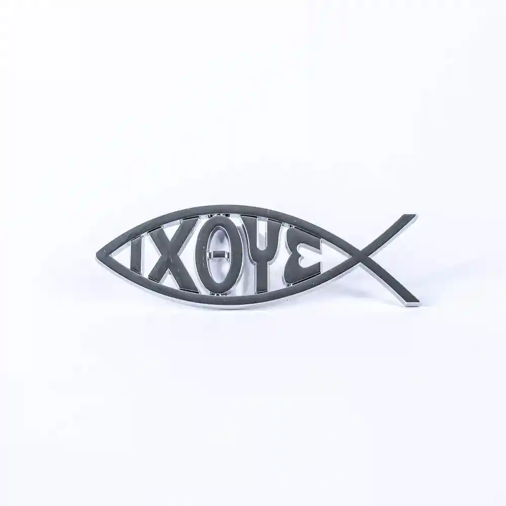Greek Fish Letters Car Emblem IXOYE FISH