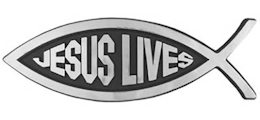 Jesus Lives Fish Auto Emblem