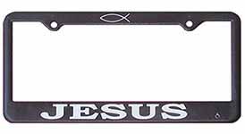 Jesus Auto License Plate Frame