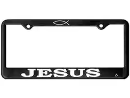 Jesus Auto License Plate Frame