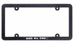 God Loves You Auto License Plate Frame