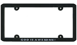 God is Awesome Plate Frame