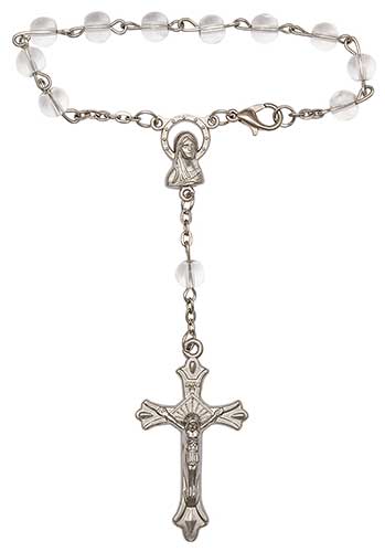 HanlinCC One Decade Catholic Rosary Rosary Car with Miraculous Medal Hang on Mirror Rearview Auto Rosary 