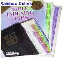 Rainbow Bible Index Tabs