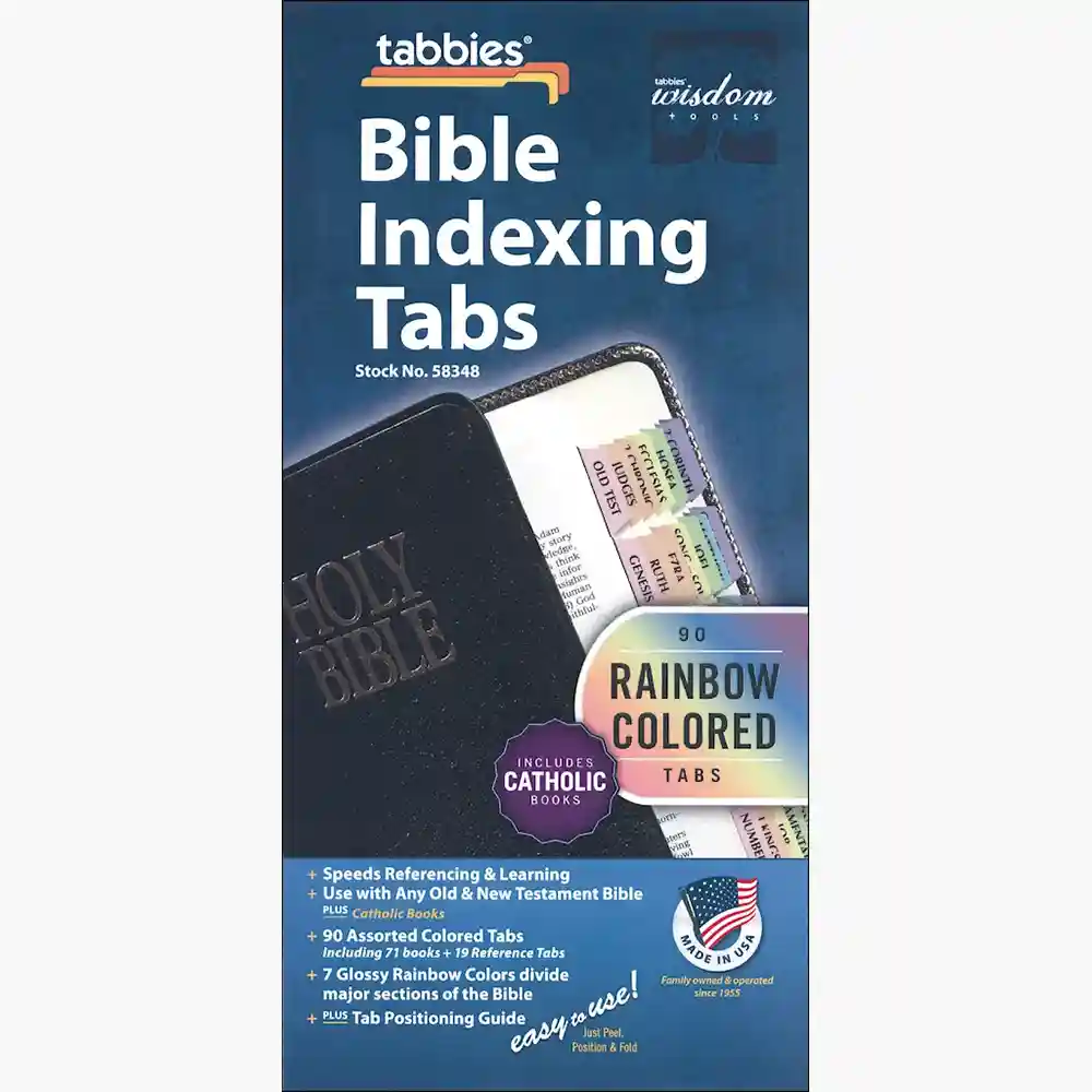 Tabbies Rainbow Bible Indexing Tabs