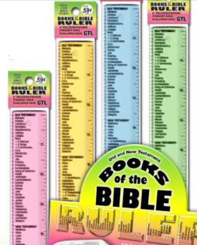 Books of the Bible Ruler Bookmark