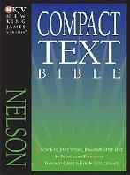 NKJV Compact Text Bible, Black Bond  Bonded s/s
