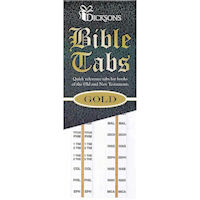 Bible Tabs - 8 Sets Bible Study, Families Gold