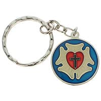 Lutheran Rose Keychain