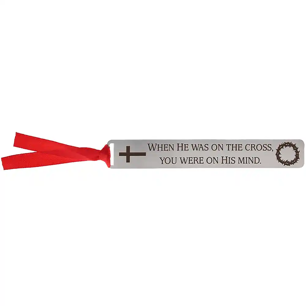 When He Was On The Cross Christian Bookmark