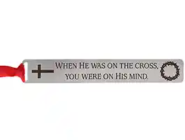 When He Was On The Cross Christian Bookmark