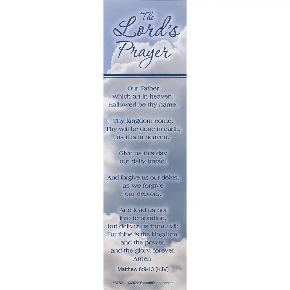 Lords Prayer Matthew 6:9-13 Bookmarks