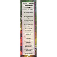 What Cancer Cannot Do Bookmarks (Pkg of 25)