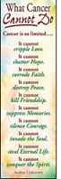 What Cancer Cannot Do Bookmarks (Pkg of 25)