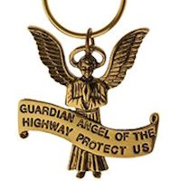 Guardian Angel of Highways Keychain