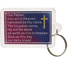 Lord's Prayer Acrylic Keychain