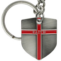 Shield of Faith Armor of God Keychain, Ephesians 6:16