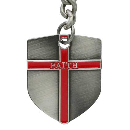 Shield and Sword Key Ring Armor of God Shield of Faith 