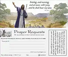 Church Prayer Request Card Bookmark (Pkg of 100)