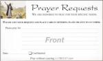 Churches Visitor and Prayer Dual Sided Card