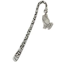 Praying Hands Metal Bookmark