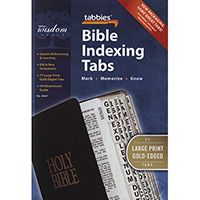 Large Print Gold Edge Bible Tabs