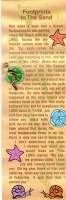 Footprints Poem Bookmark and Lapel Pin