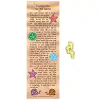 Footprints Poem Bookmark and Lapel Pin
