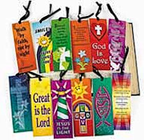 Religious Scripture Bookmark with Ribbon Assorted