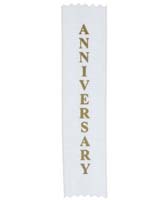 Anniversary Adhesive Backed Personal Ribbon (Pkg of 20)