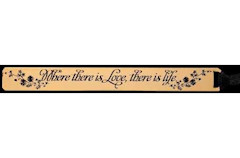 Where there is Love there is Life Bookmark