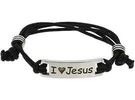 I Love Jesus Bracelet - I Heart Jesus Bracelet Adjustable