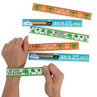 Religious St. Patricks Day Slap Bracelets