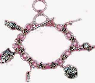 Armor of God Charm Bracelet Silver