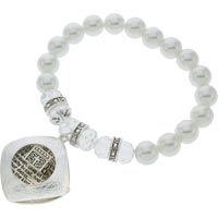 Lord's Prayer Box Pearl Bracelet