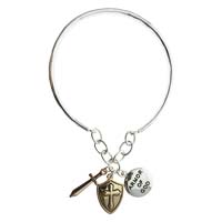 Armor of God Charm Bracelet, Christian Bracelets for Women