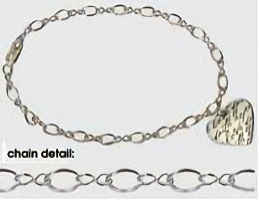 Faith Hope Love Sterling Silver Heart Bracelet