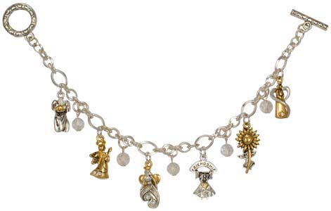 Angel Charm Bracelet Best Bracelets Count Your Blessings Angel Charm Bracelet Silver
