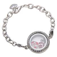 Floating Charm Bracelet, Living Memory Locket Bracelet