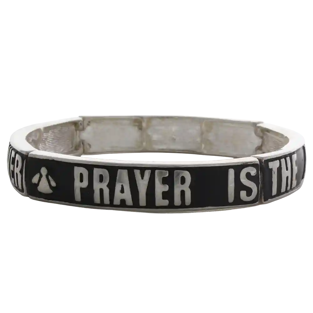Prayer is the Answer Christian Bracelets Silver 