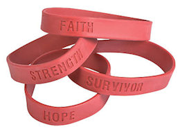 Hope Faith Rubber Bracelets (Pkg of 24)