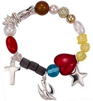 Life of Jesus Stretch Charm Bracelet