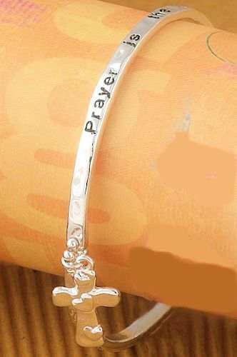 Mustard Seed Cross Bracelet