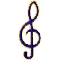Treble Clef Music Lapel Pin (Pkg of 12)