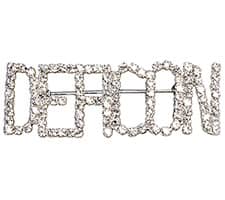 Deacon Rhinestone Brooch Pin