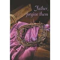 Father Forgive Them, Lent Bulletin Covers (Pkg of 100)