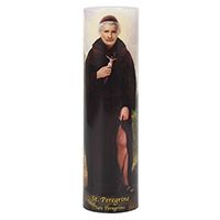 St. Peregrine, Patron of Cancer LED Candle