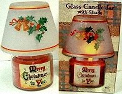 Merry Christmas Jar Candle With Shade