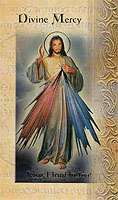 Divine Mercy, Lives of The Saints Holy Card