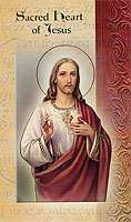 Sacred Heart of Jesus Holy Card 4 Pages